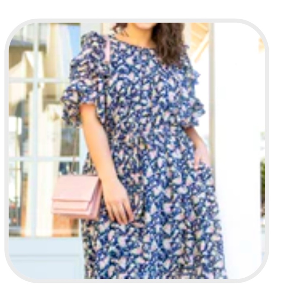 Chic Soul Sunset Boulevard Dress in Navy